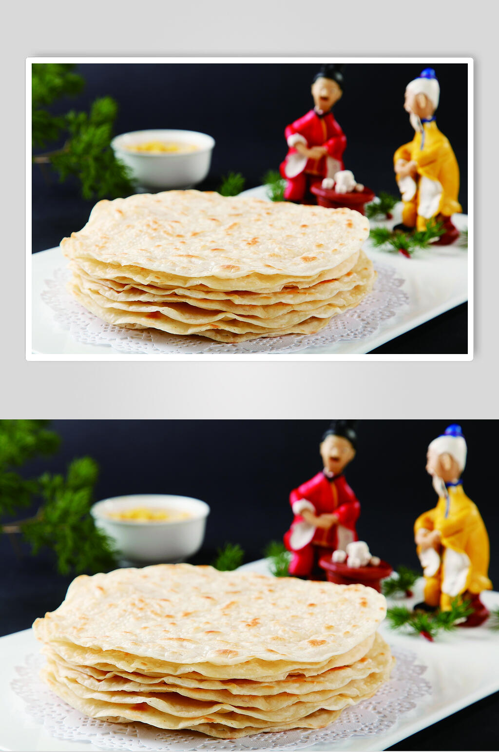 招牌蒜泥油馍图片素材