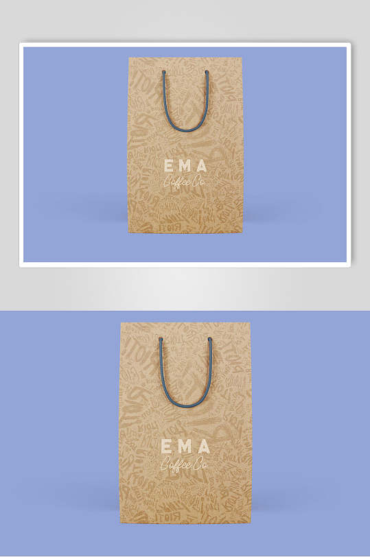 牛皮纸礼品袋样机