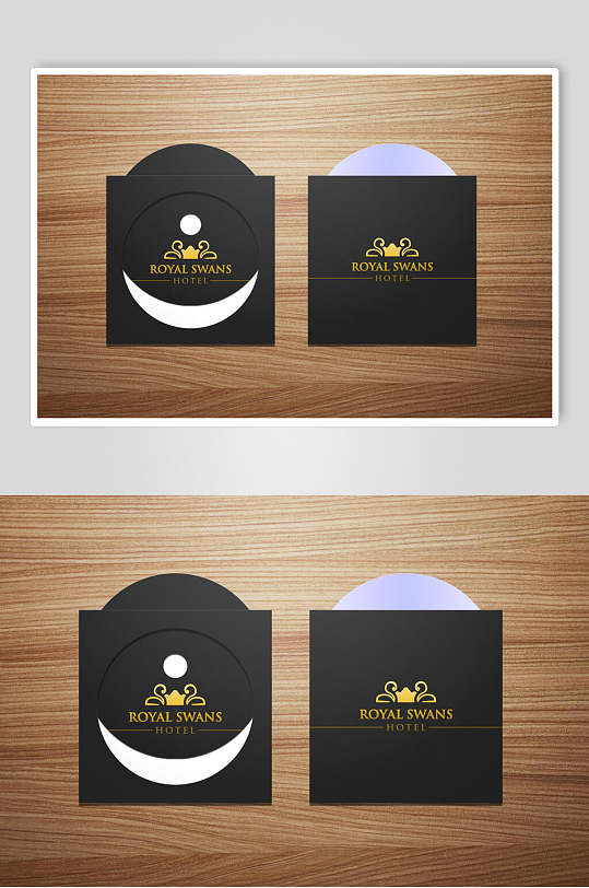 时尚高端商务品牌vi信封信纸样机