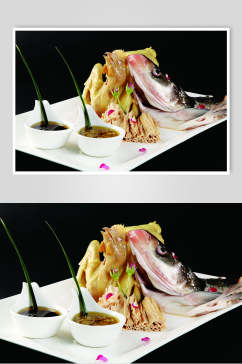 鱼嘴燕鸡食物高清图片