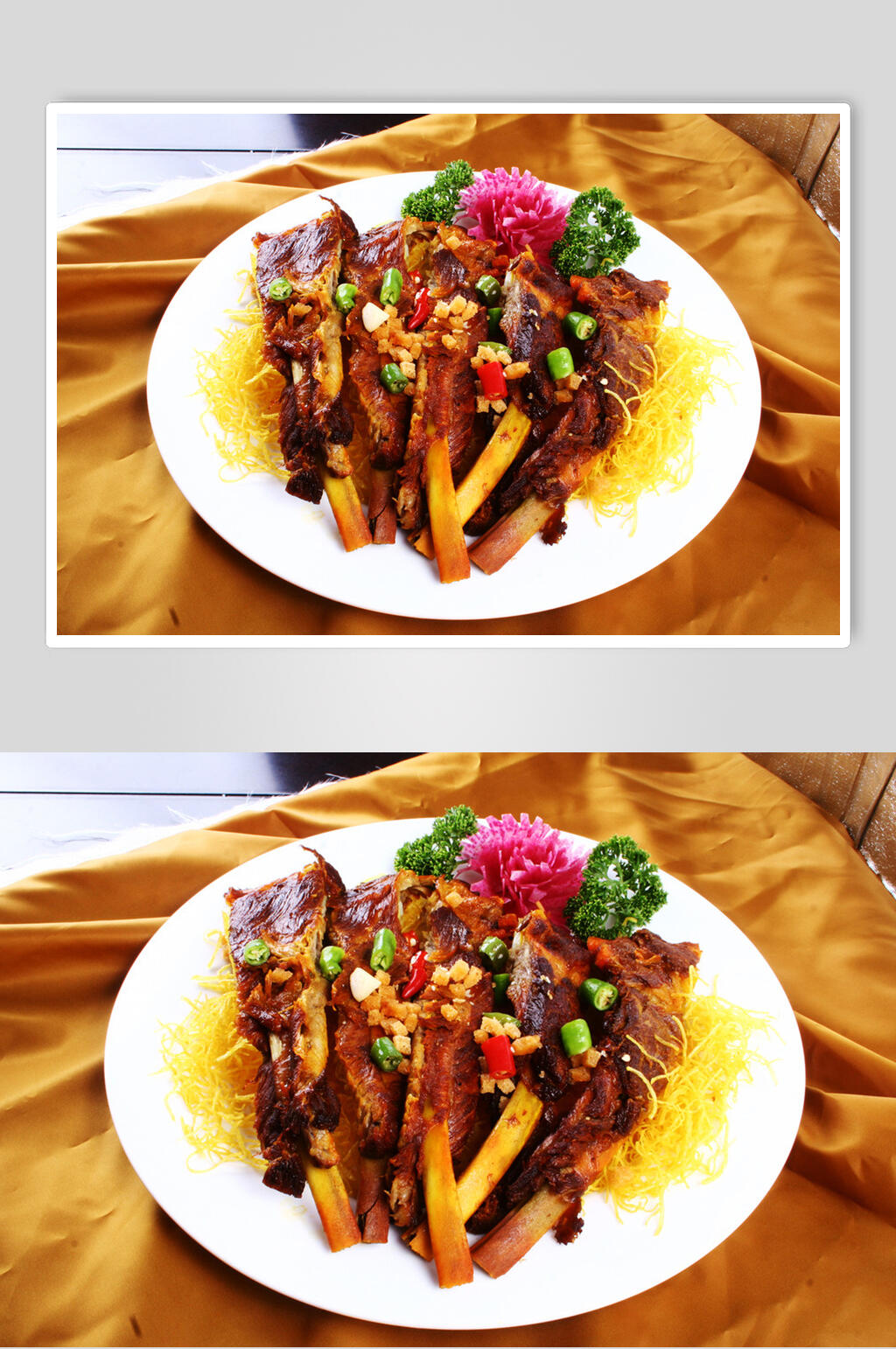 一品羊排美食图片素材