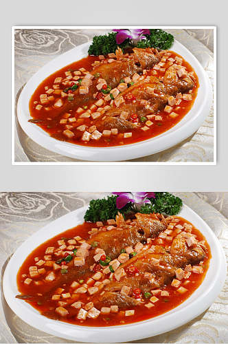 玉兰特色鱼面巾食品图片