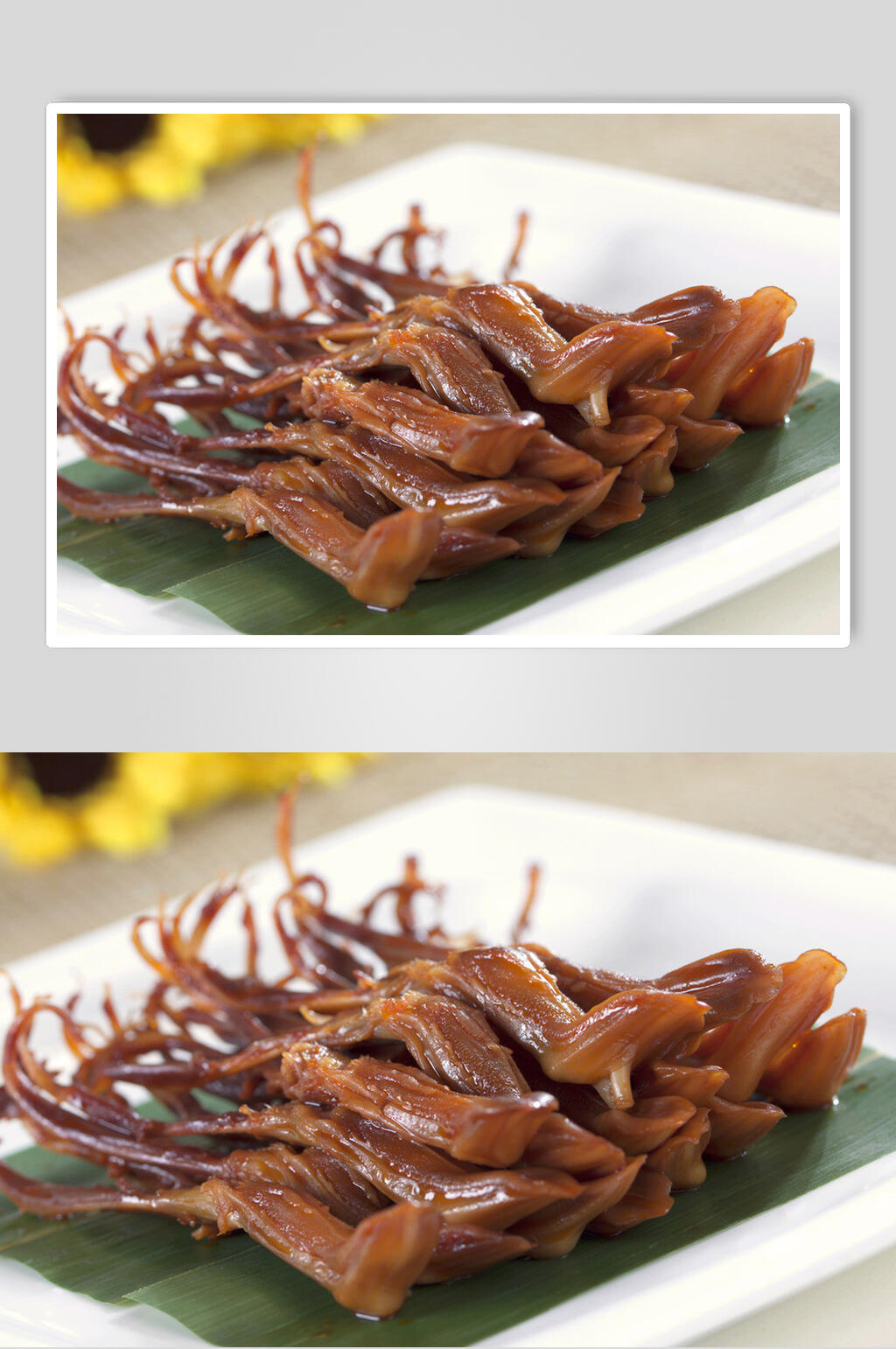 特色麻辣鸭脖鸭头鸭舌摄影图片素材