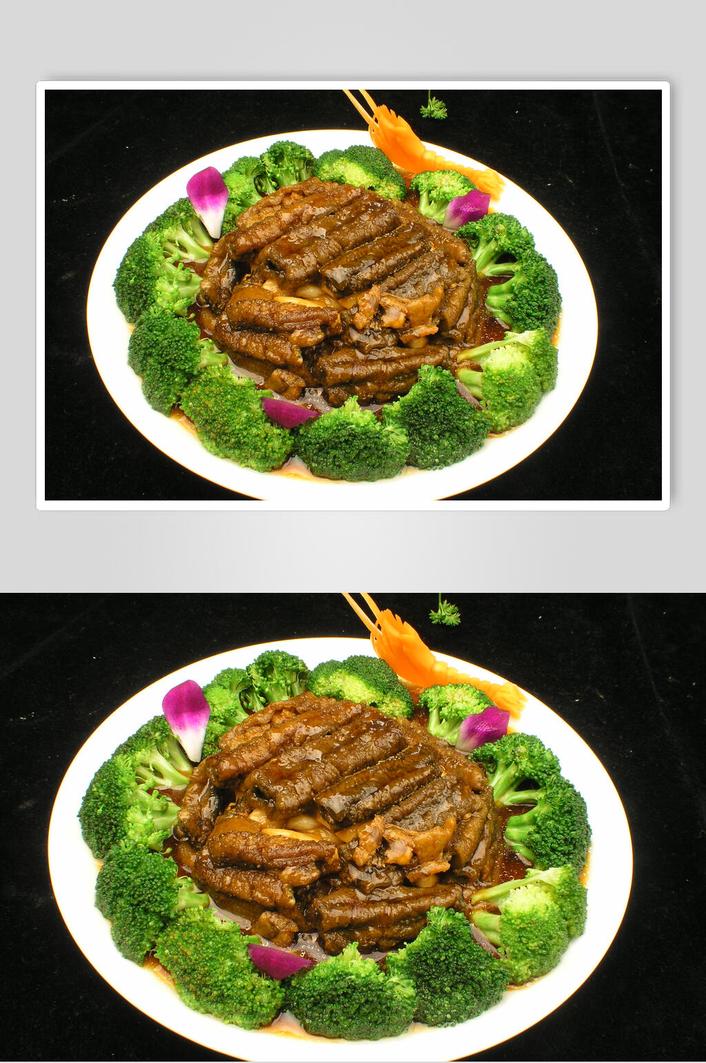 扣肉烧烤菜肴摄影图素材