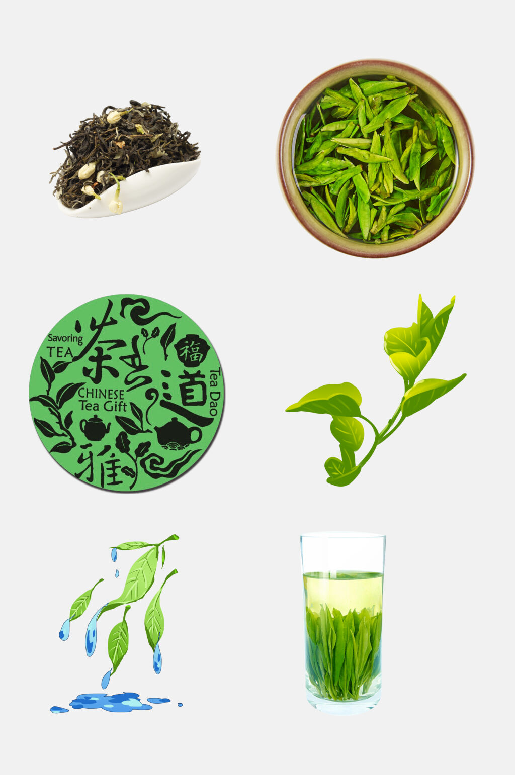 茶道茶叶新茶绿茶免抠素材素材