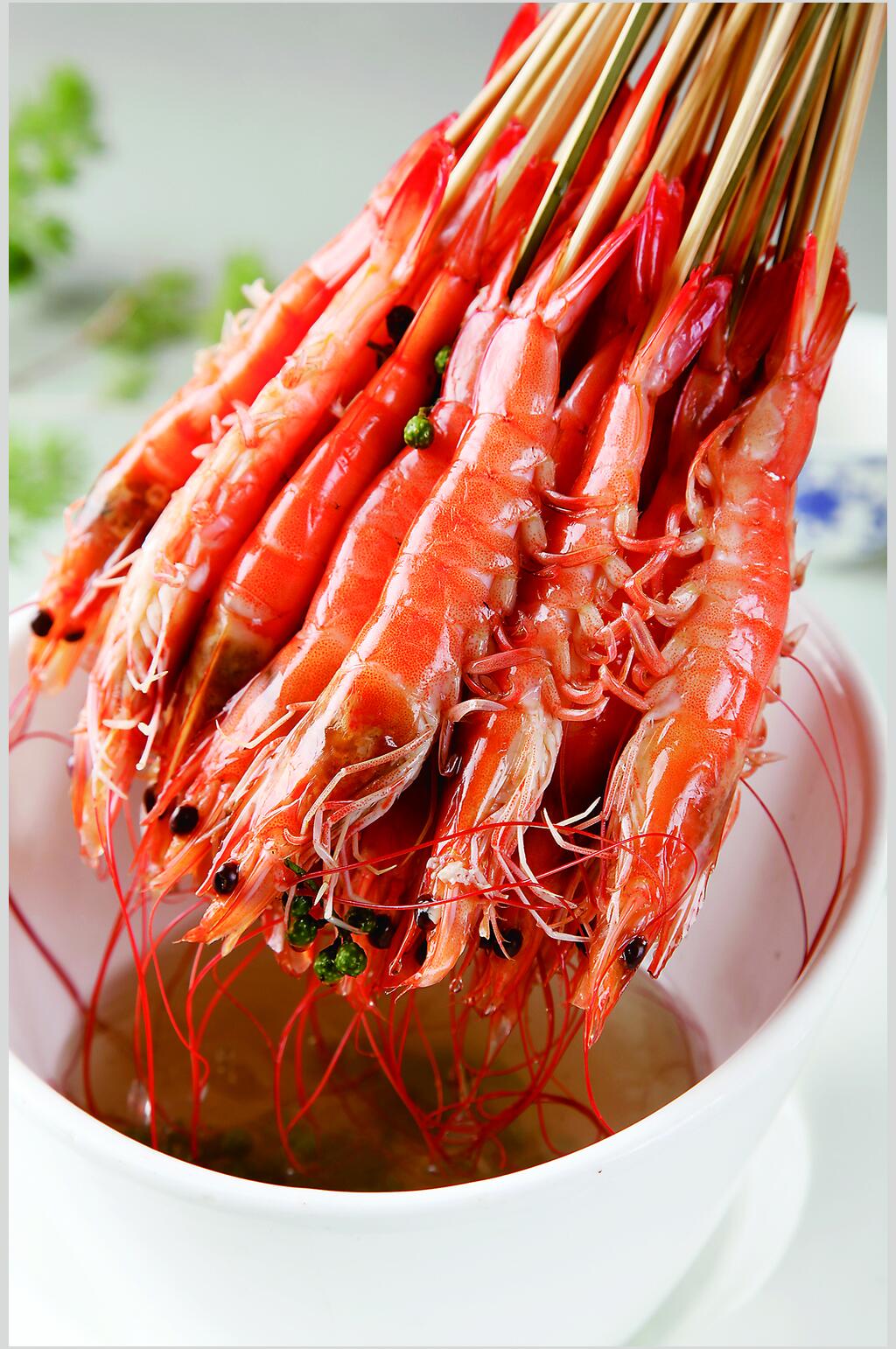 大虾海鲜美食淮扬菜摄影图素材