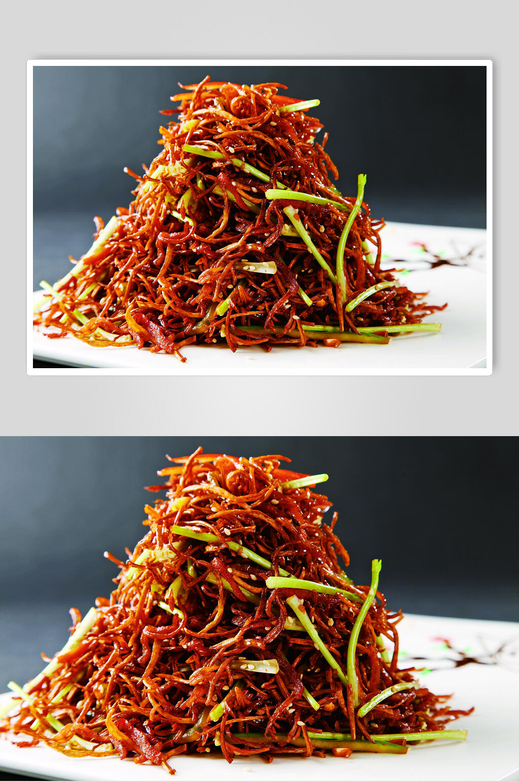 京酱肉丝美食淮扬菜摄影图片素材