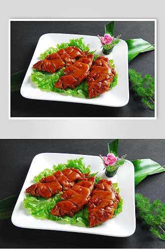 红烧猪蹄美食淮扬菜摄影食品图片