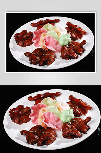 红烧猪蹄美食淮扬菜摄影图食品图片