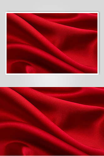 时尚创意红色丝绸绸缎背景图片