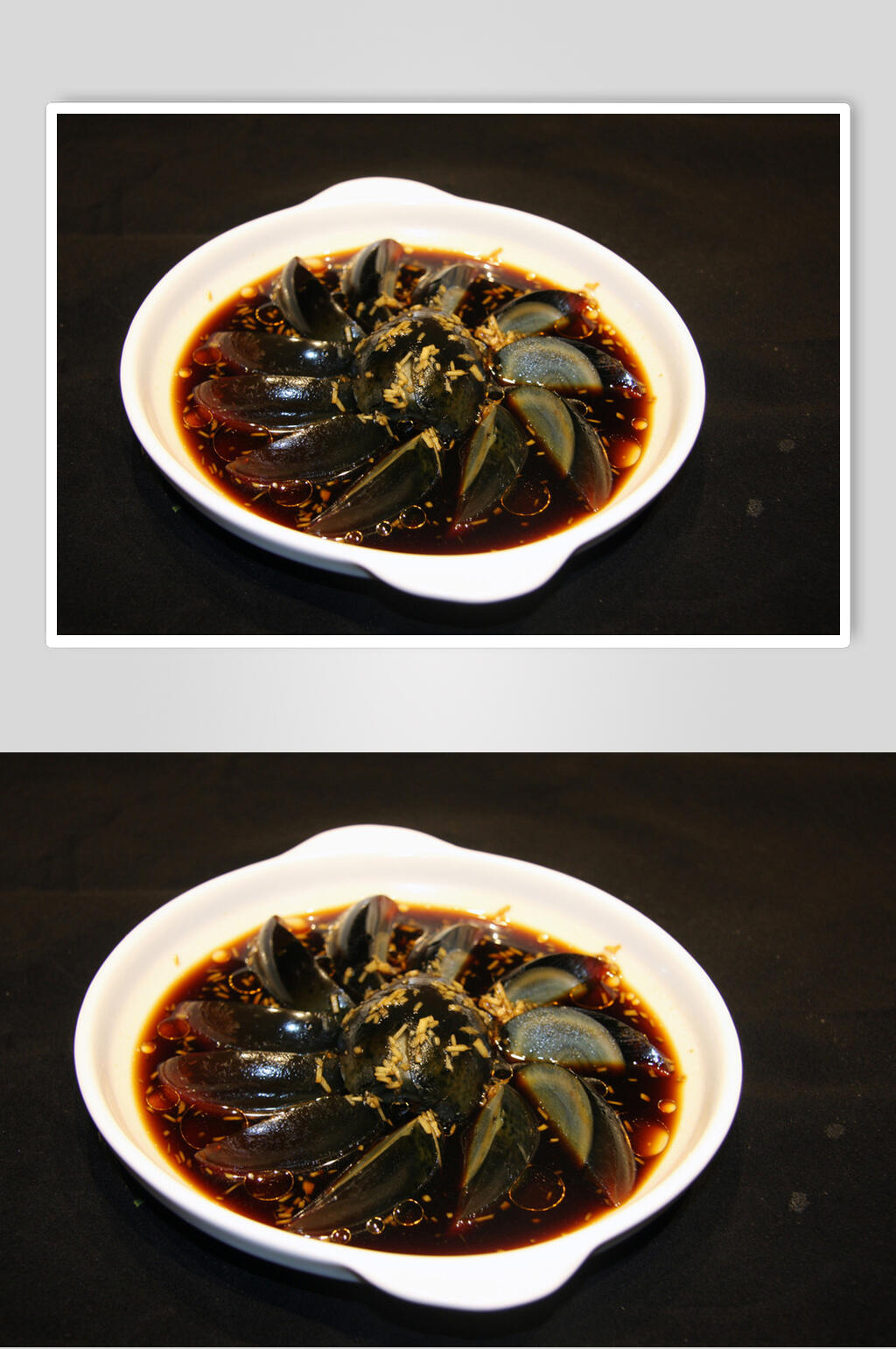 秘制皮蛋美食淮扬菜摄影图素材
