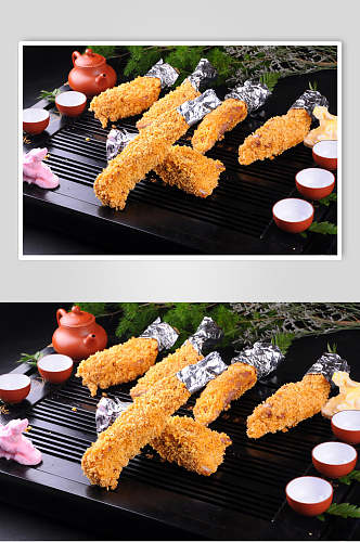 炸鸡排美食淮扬菜摄影食品图片