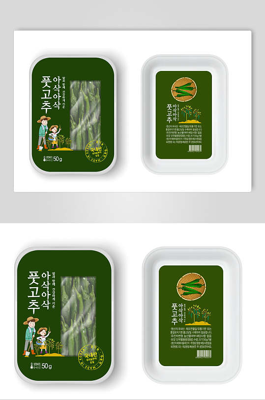 绿色健康农产品蔬菜包装样机