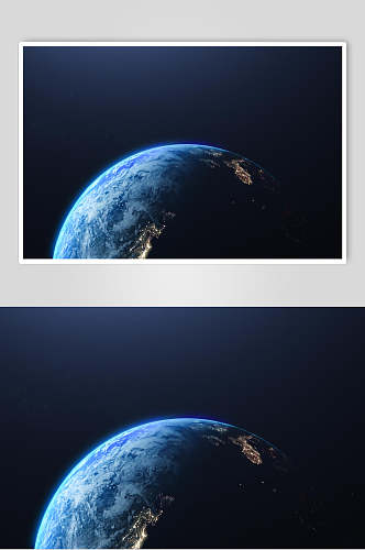 宇宙蓝色地球图片