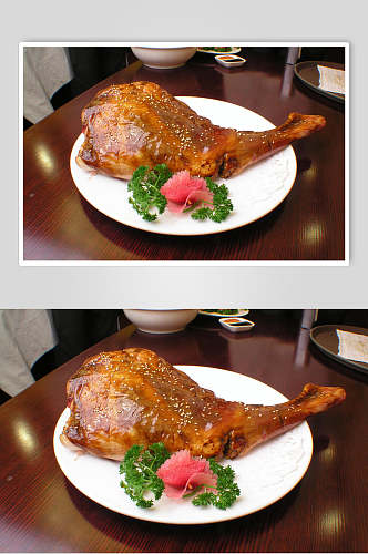 食品鸡腿烧烤菜肴摄影图