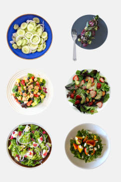 健康美味沙拉食物蔬菜免抠素材