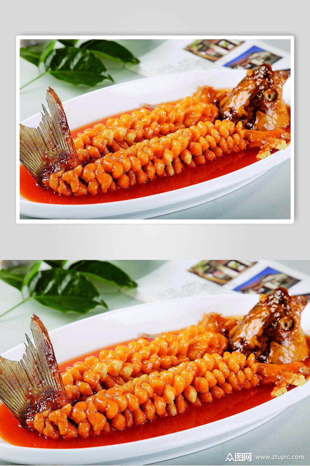 松子糖醋鱼美食淮扬菜摄影图餐饮图片素材