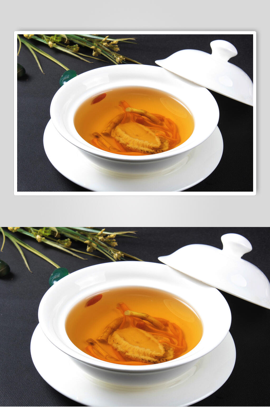 虫草花汤美食淮扬菜摄影食物图片素材