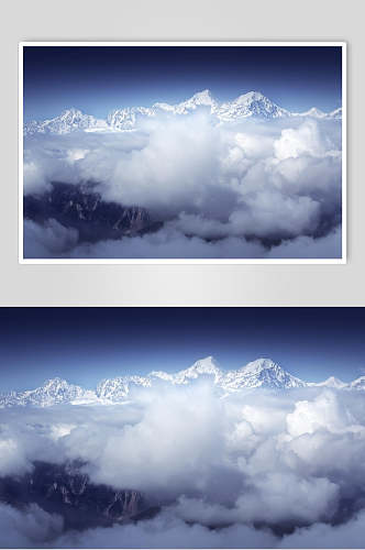 创意冰山云海图片
