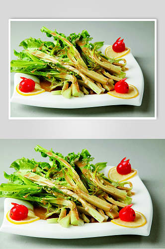 健康美味蔬菜美食淮扬菜摄影图