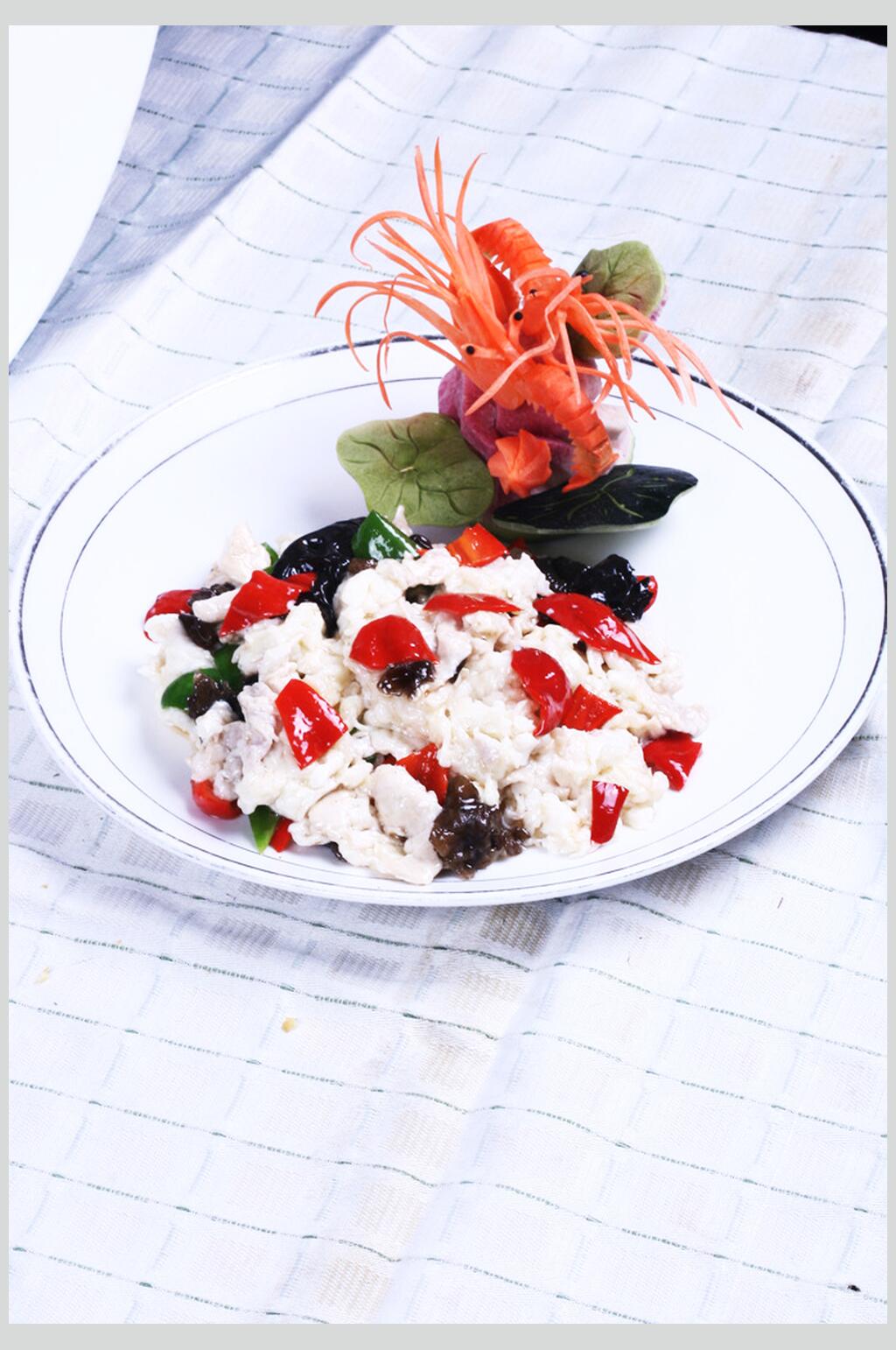 新鲜鱼肉荤菜美食淮扬菜摄影图片素材