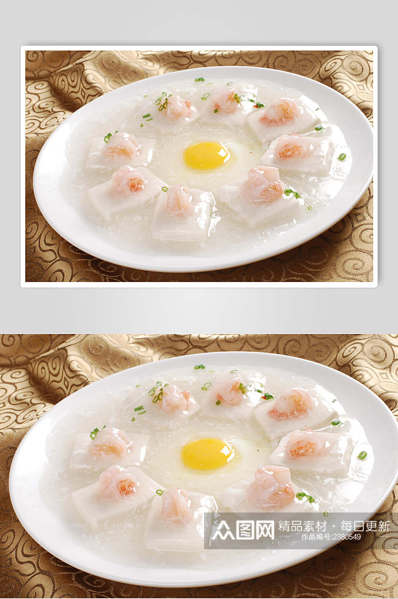 荷包蛋馄饨美食淮扬菜摄影图素材