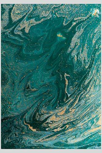 鎏金蓝绿色天然大理石底纹图片