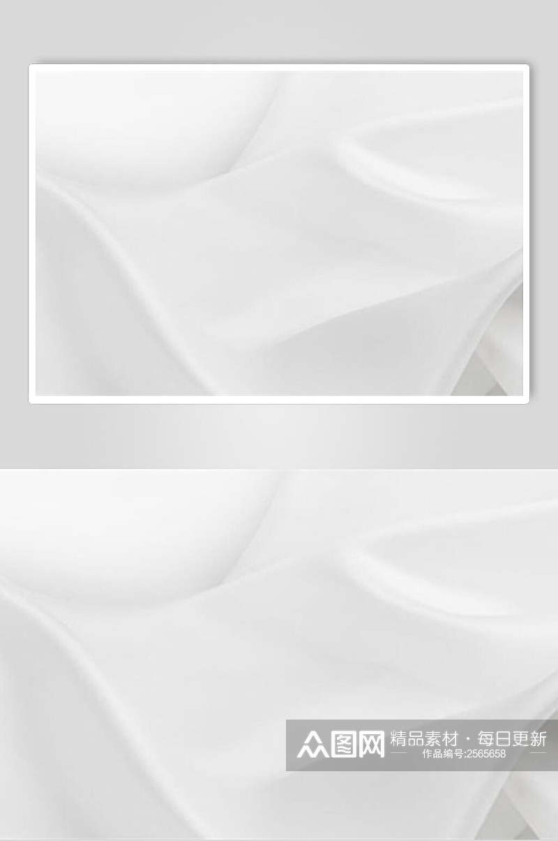 简洁白色丝绸绸缎背景图片素材