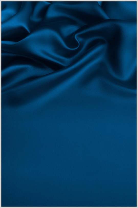 简约蓝色丝绸绸缎背景图片