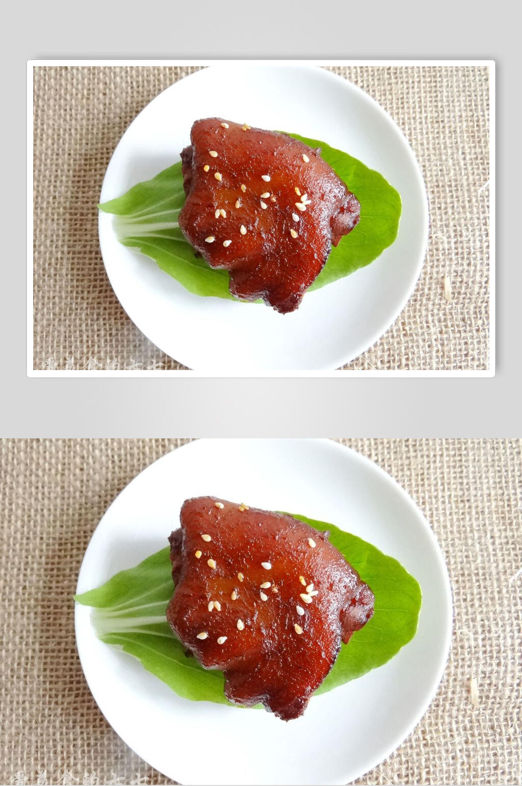 猪蹄烧烤菜肴摄影图素材