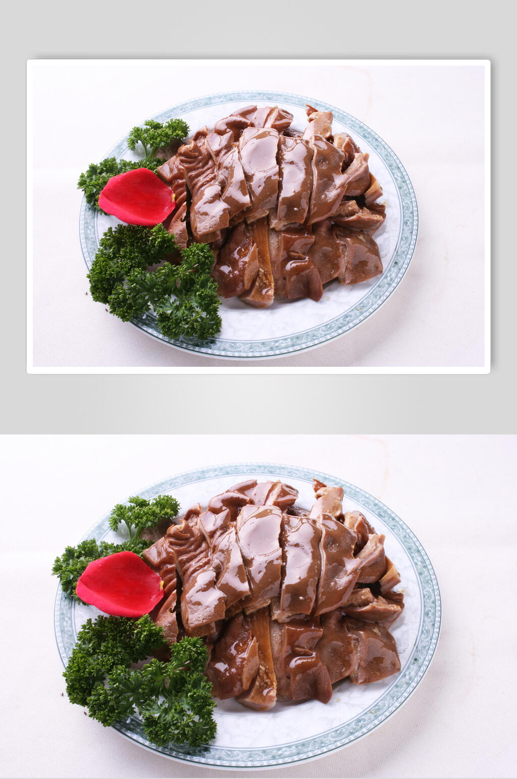 新鲜美味烤鸭美食淮扬菜摄影图素材