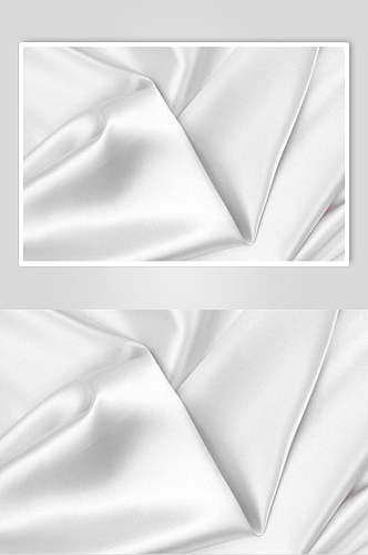 简洁白色丝绸绸缎背景图片