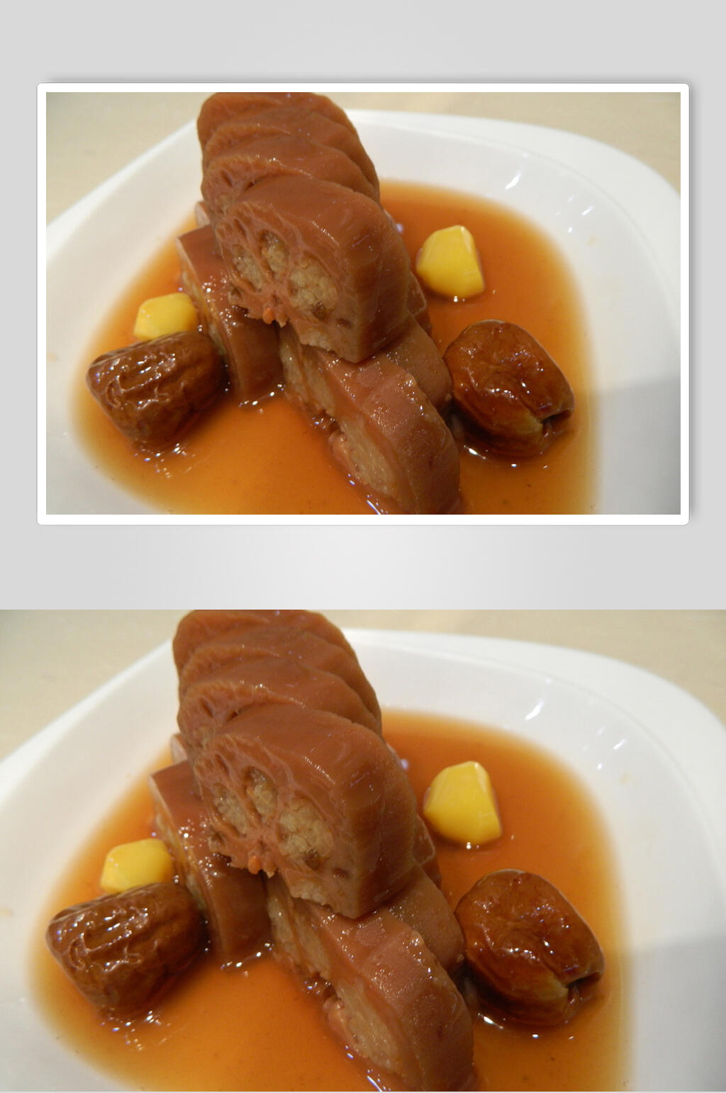 营养健康莲藕美食淮扬菜摄影图素材