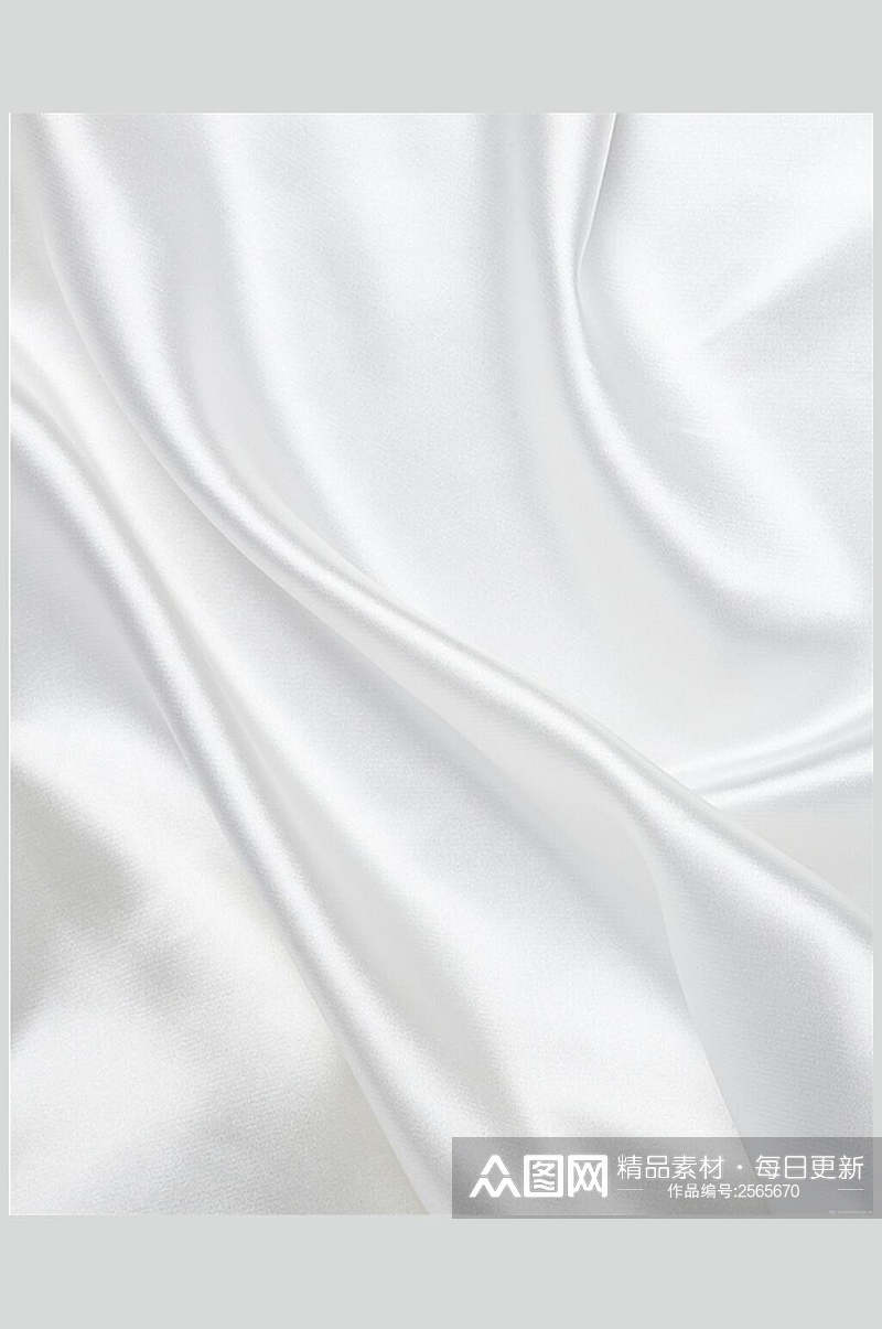 大气白色丝绸绸缎背景图片素材
