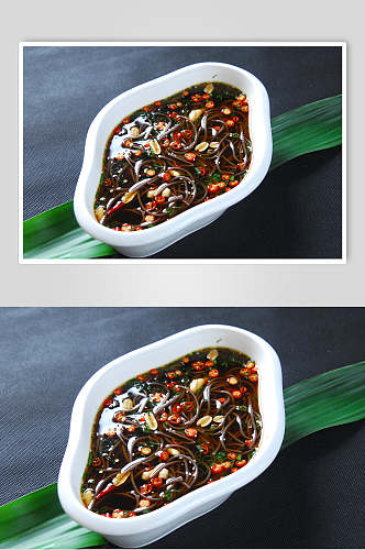 蕨根粉美食淮扬菜摄影图食品图片