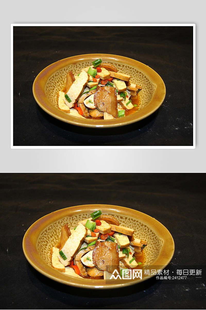 豆腐干家常菜菜品美食淮扬菜摄影图餐饮图片素材