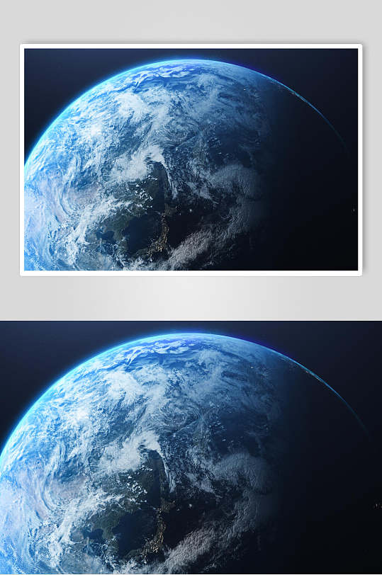 蓝色美丽星球行星地球图片