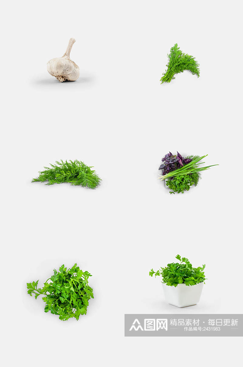 清新绿色蔬菜免抠元素素材