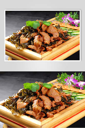 紫菜牛肉烧烤菜肴摄影图