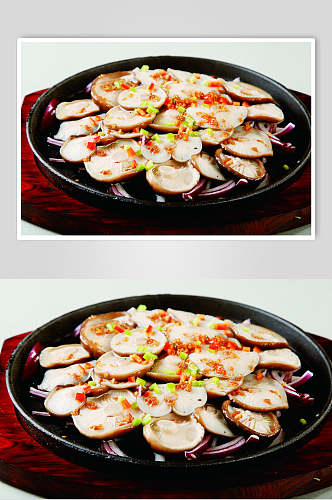 美味海鲜扇贝烧烤菜肴摄影图