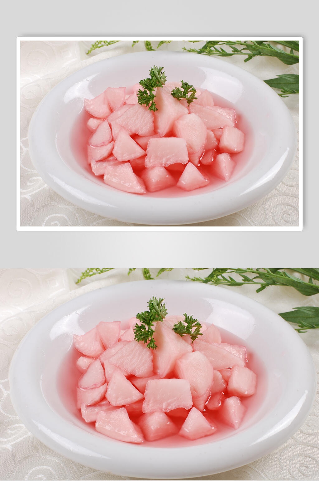 招牌素菜美食淮扬菜摄影图素材