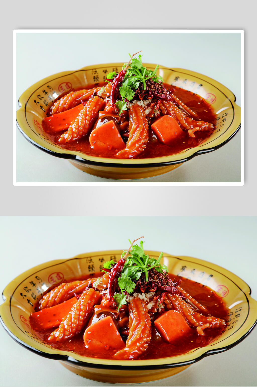 飘香鱿鱼红烧肉美食淮扬菜摄影图片素材