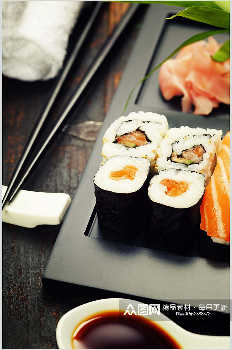 特色寿司日海料理美食高清图片素材