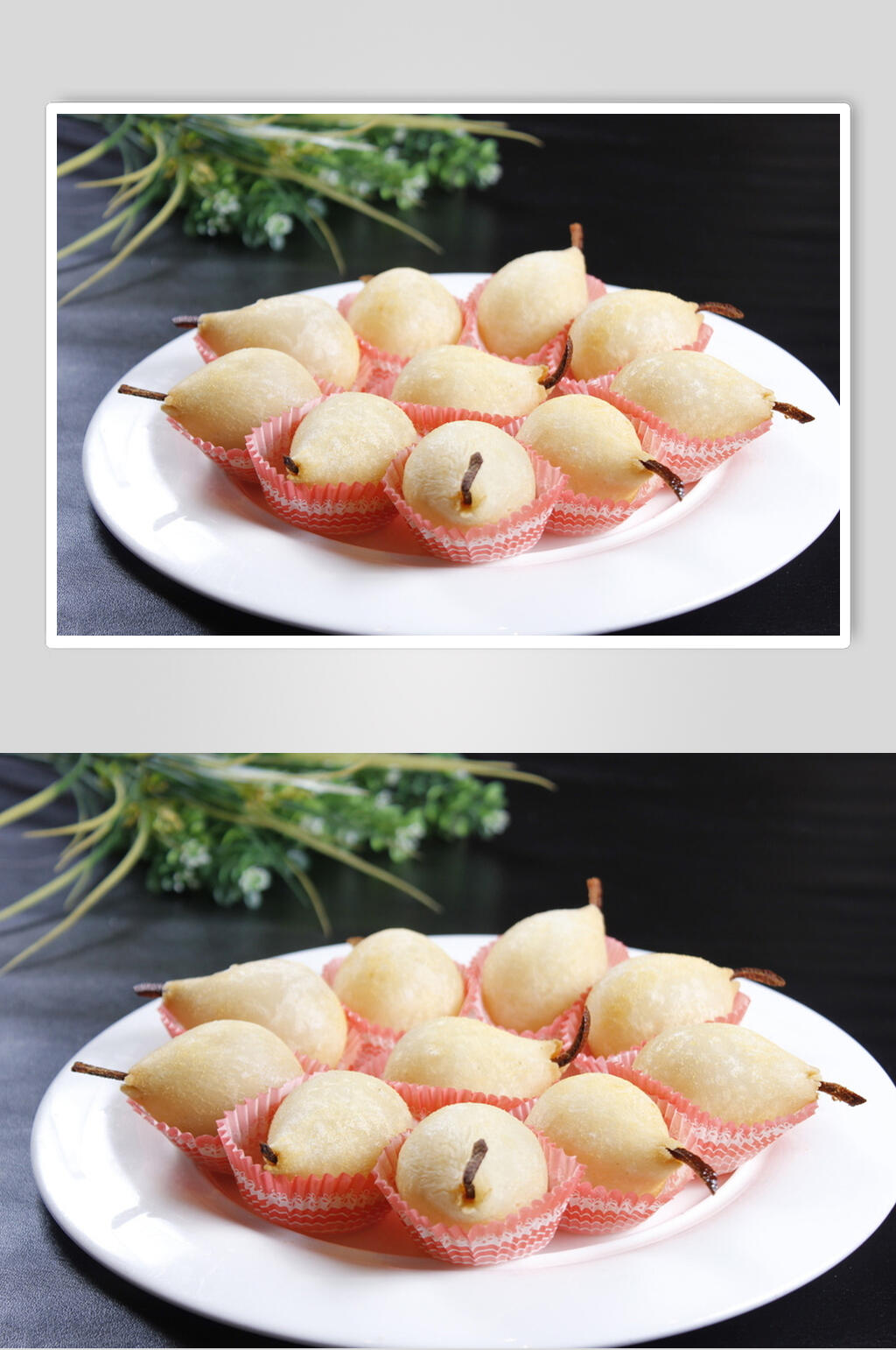 象形雪梨小吃美食淮扬菜摄影图餐饮图片素材