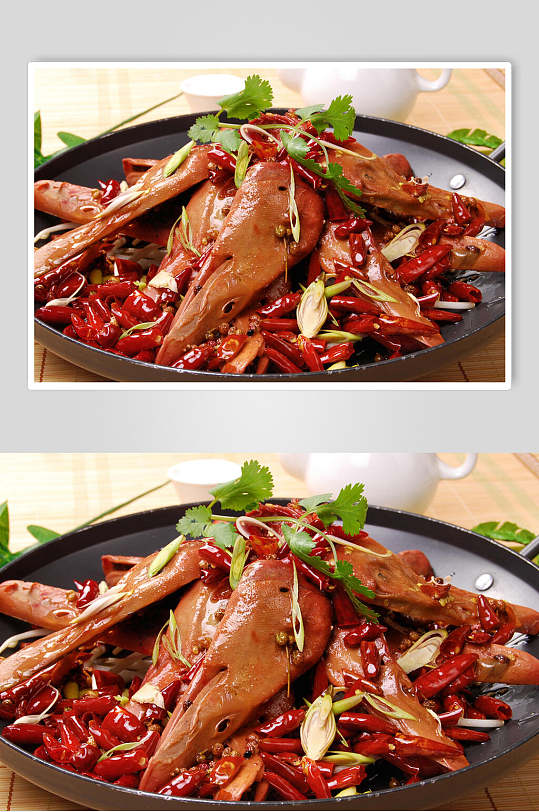 餐饮干锅麻辣鸭脖鸭头鸭舌摄影图-众图网