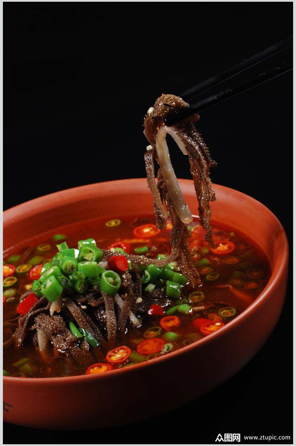 香辣毛肚菜品美食淮扬菜摄影图餐饮图片