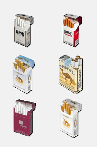 清新香烟免抠元素