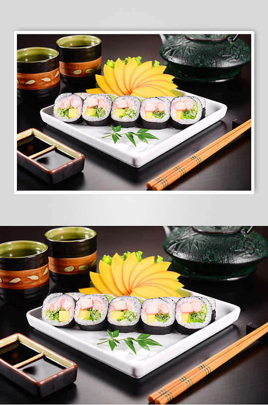 特色寿司日海料理美食高清图片