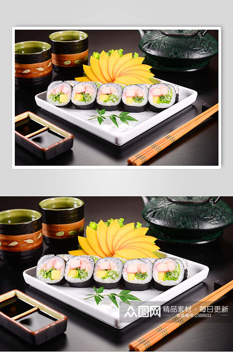 特色寿司日海料理美食高清图片素材