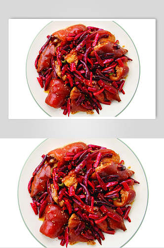香辣美味猪脚美食淮扬菜摄影食物图片